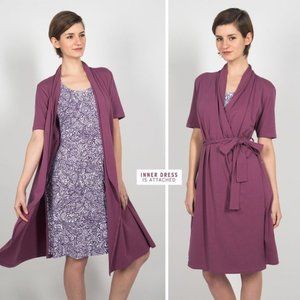 NWT Betabrand Travel Wrap Dress Dusty Violet